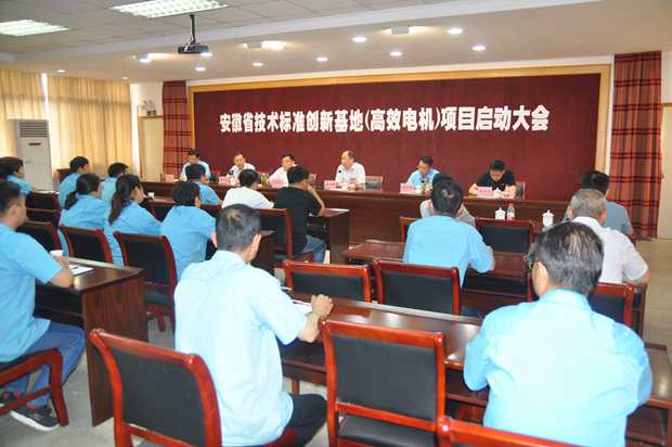 徽省技术标准创新基地（mk体育-mk体育官方网站-mksports）项目启动大会在皖南电机股份公司隆重召开